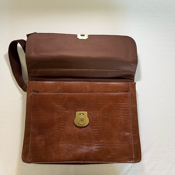 Beautiful Semi-glazed Genuine Leather Messenger Bag - Fossil - Picture 5 of 6